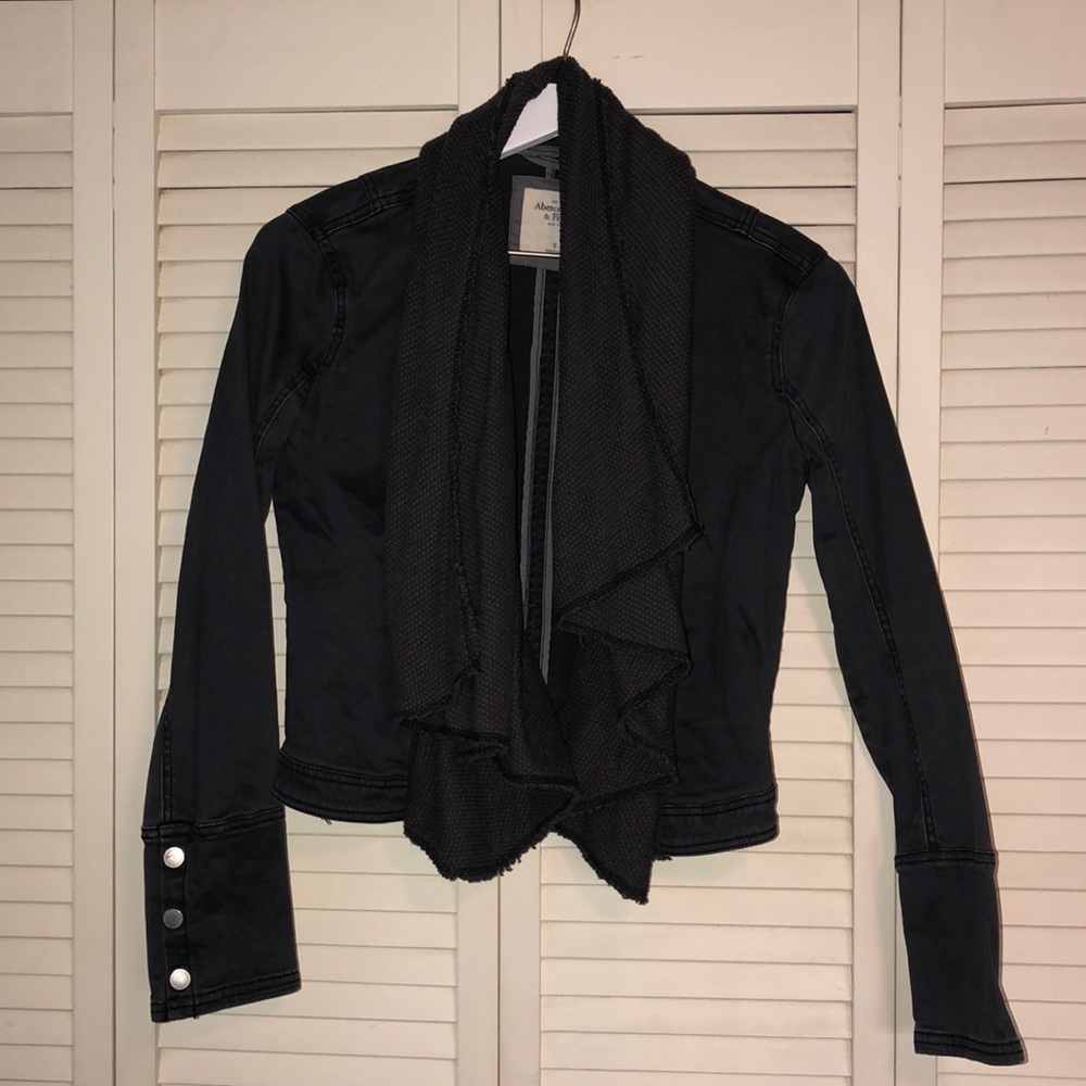 Dark Gary Cropped Jacket